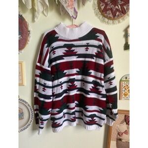 80's vintage Clifton Place southwestern western long sleeve sweater